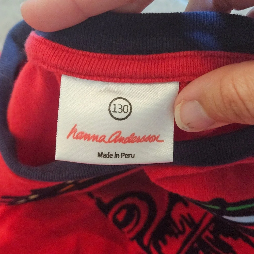 Hanna Andersson Lot of 4 Kids 6-7 Red Navy Fire Truck Surf Jogger Cargo Pants